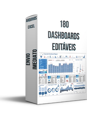 Pacote dashboards excel + de 180 modelos editáveis