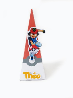 Caixa piramide pokemon - kit com 5