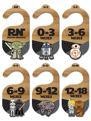 Kit separador de cabides - star wars
