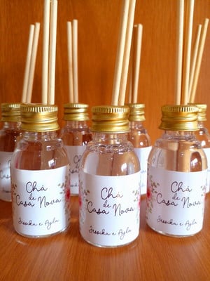 Mini aromatizador de ambientes - chá de casa nova