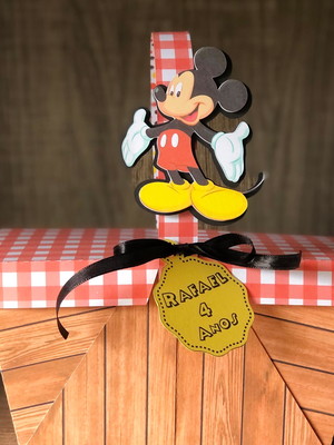 Cesta piquenique personalizada no tema mickey!