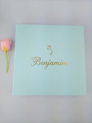 Livro do bebê e caixa personalizado