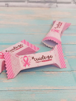 Caixinha com bis- outubro rosa