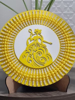 Mandala oxum com pérolas