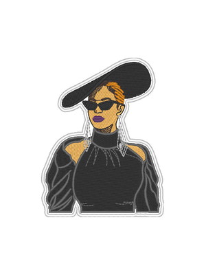 Patch bordado termocolante cantora beyonce