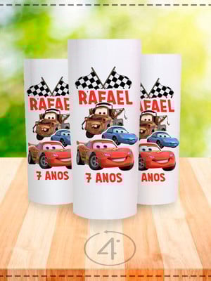 Carros relampago mcqueen long drink personalizado 15 un.