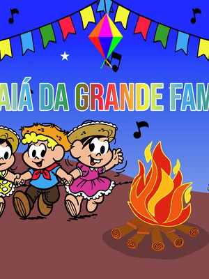 Painel turma da mônica festa junina (09) 2,00x1,50