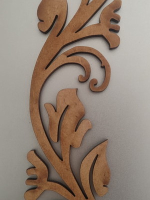 Kit 10 apliques em mdf - arabesco 14cm