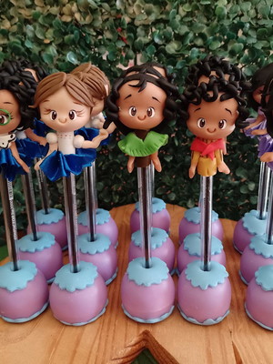 Canetas encanto em biscuit