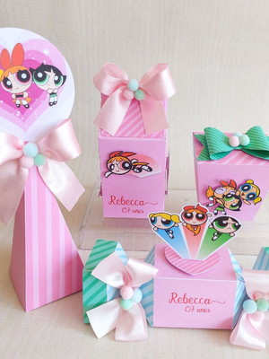 Kit aniversário meninas super poderosas 20 itens