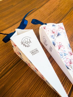 Chuva de arroz: cone personalizado