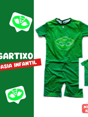 Fantasia curta sem enchimento do lagartixo (pjmask)