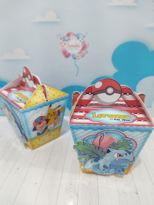 Caixa sushi com alça 3d - pokemon