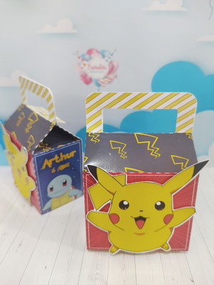 Caixa maletinha 3d - pokemon