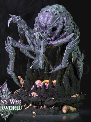 Miniatura underworld rpg d&d arachnis ascended