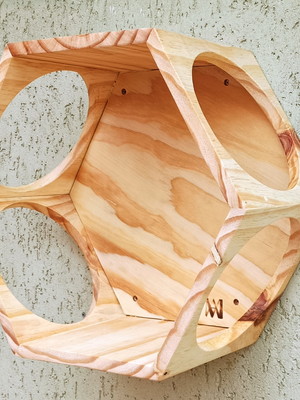 Nicho hexagonal com fundo