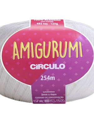 Fio amigurumi círculo - branco - 8001