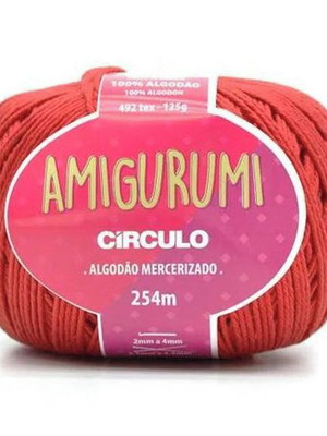 Fio amigurumi círculo - cereja - 3583