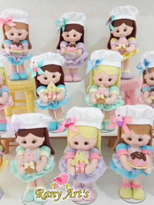 Centros de mesa confeiteiras com 20cm kit com 12 unidades