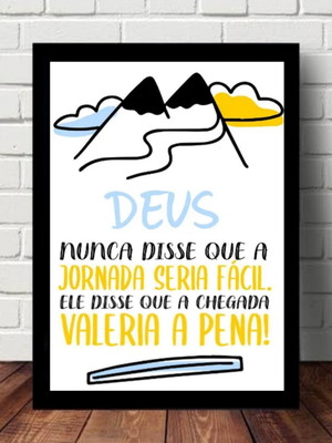Quadro decorativo deus frases religiosas