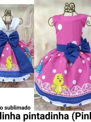 Vestido galinha pintadinha pronta entrega