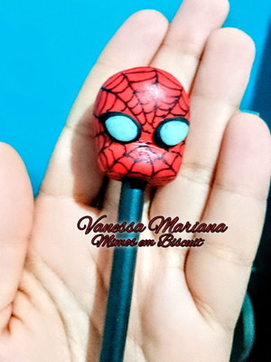 Lápis personalizado com biscuit
