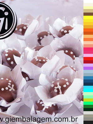600 forminhas flor para doces finos