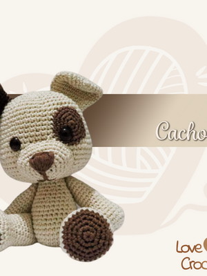 Cacau - cachorro articulado amigurumi