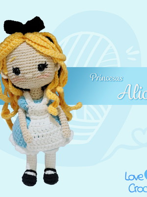 Boneca alice amigurumi