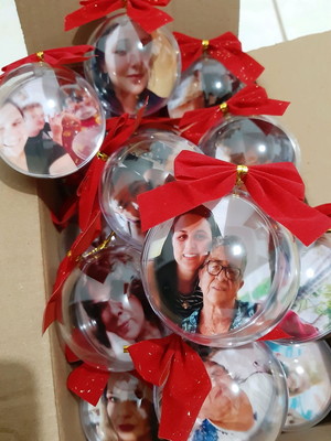 Bola de natal personalizada