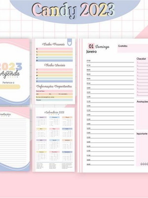 Arq. digital planner 2023 - pack candy