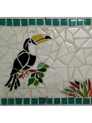 Porta chaves em mosaico