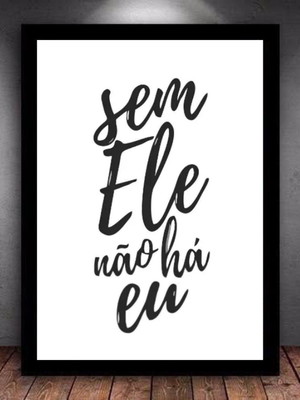 Quadro decorativo frases religiosas