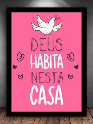 Quadro decorativo deus frases religiosas