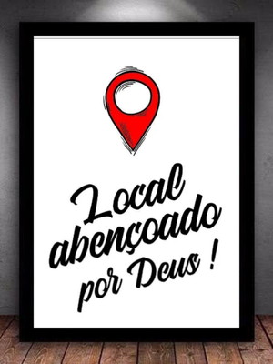 Quadro decorativo deus frases religiosas