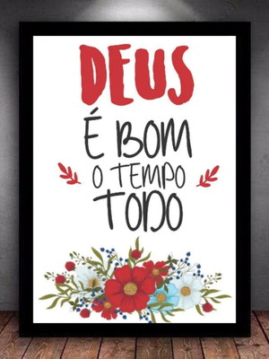 Quadro decorativo deus frases religiosas
