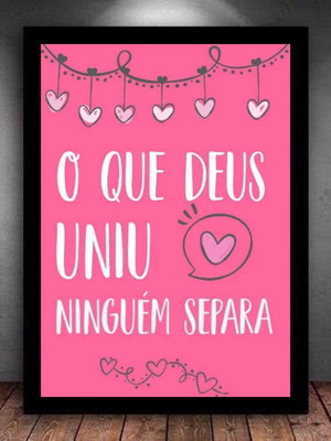 Quadro decorativo deus frases religiosas