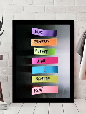 Quadro decorativo frases religiosas