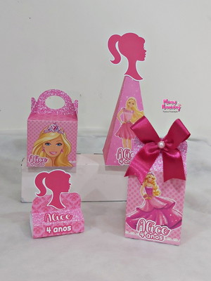 Kit caixas barbie - 25 itens