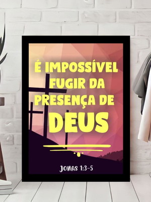 Quadro decorativo deus frases religiosas