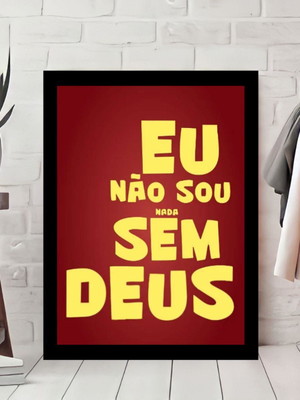 Quadro decorativo deus frases religiosas