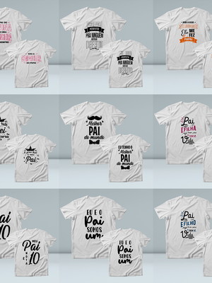 25 artes camisa tal pai tal filho dia dos pais em cdr