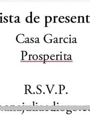 Lista de presentes
