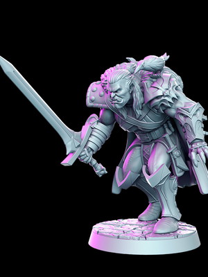 Miniatura a witcher contract vol. 2 rpg d&d gazzmal