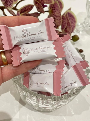 Balas personalizadas para loja ou formatura