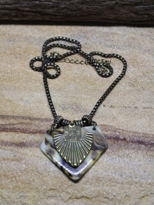 Colar boho chic ouro velho bijuterias acessorios femininos