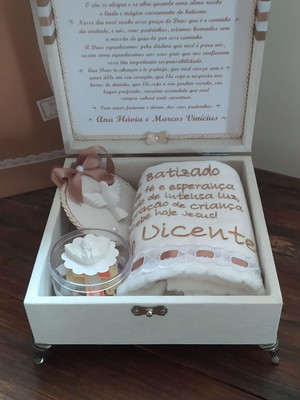 Caixa presente afilhado