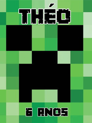 Rotulo balde pipoca minecraft