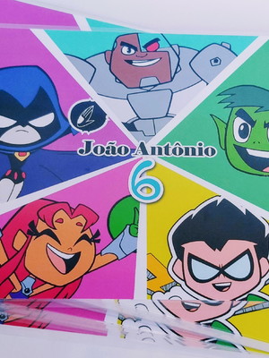 Jogo americano personalizado jovens titans