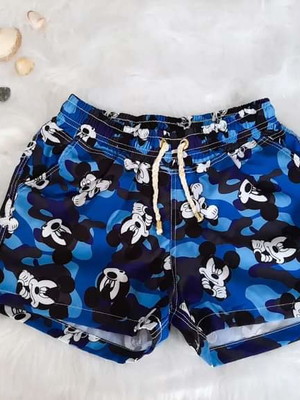 Short tactel mickey camuflado